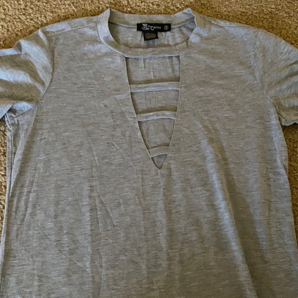 gray size small Miss Chievous shirt